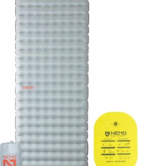 NEMO Equipment Tensor All-Season Ultralight Insulated Sleeping Pad - Regular Wide (72"x25") - Blade / Spicy Orange