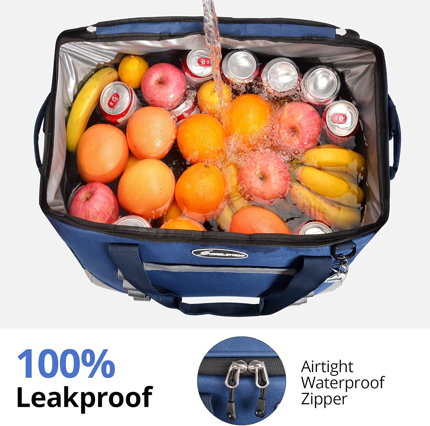 Maelstrom Collapsible Soft Cooler Bag,35/55/75 Cans Beach Cooler with Flip Top Lid, Ice Chest, Leakproof & Portable for Beach, Camping, Road Trips & Grocery Shopping - Image 6